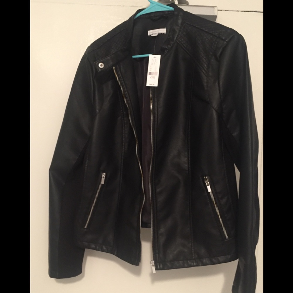Faux leather jacket